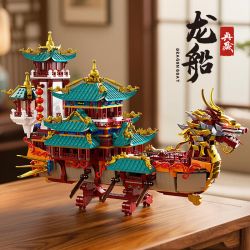 Xingya Premium 89140 Xếp hình lắp ráp ghép mô hình thuyền rồng