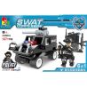 WOMA C0506 0506 Xếp hình kiểu  SWAT SPECIAL FORCE SWAT Truck Xe đầu Kéo Chở Quân Của Lực Lượng đặc Nhiệm 716 khối