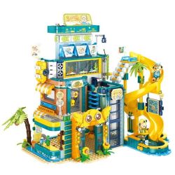 inbrixx 881411 Xếp hình lắp ráp ghép mô hình Gấu bông: Thiên đường ánh nắng