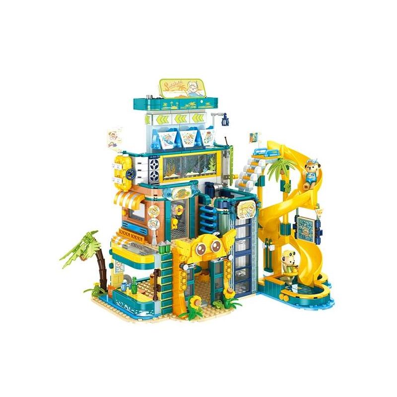 inbrixx 881411 Xếp hình lắp ráp ghép mô hình Gấu bông: Thiên đường ánh nắng