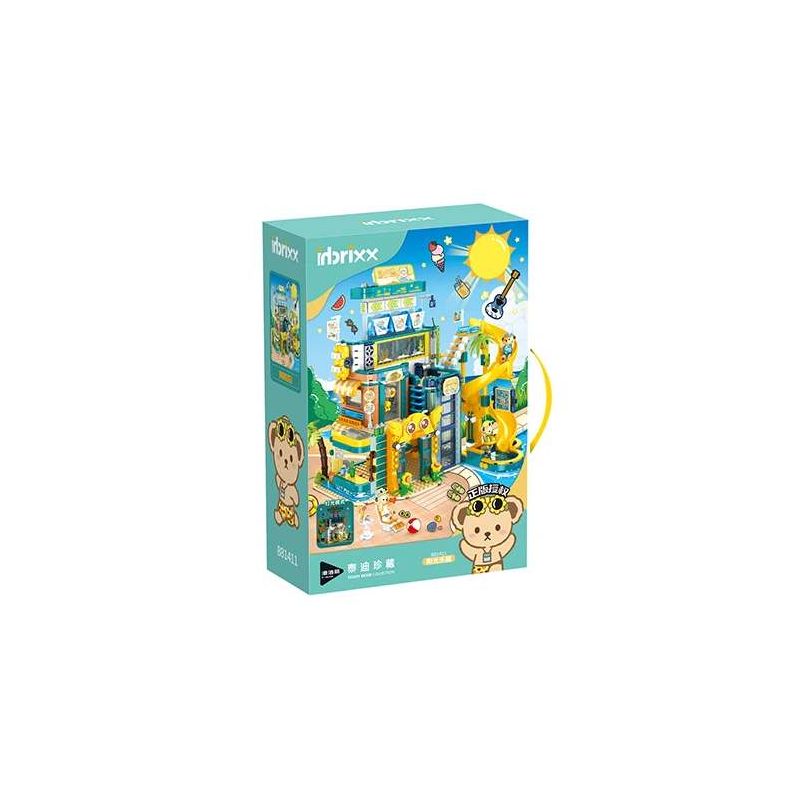 inbrixx 881411 Xếp hình lắp ráp ghép mô hình Gấu bông: Thiên đường ánh nắng