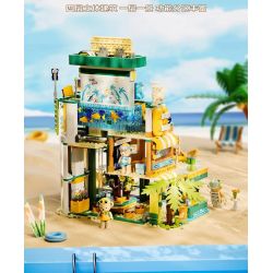 inbrixx 881411 Xếp hình lắp ráp ghép mô hình Gấu bông: Thiên đường ánh nắng