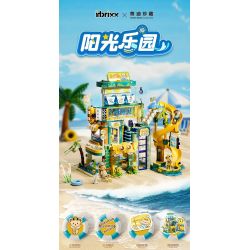 inbrixx 881411 Xếp hình lắp ráp ghép mô hình Gấu bông: Thiên đường ánh nắng