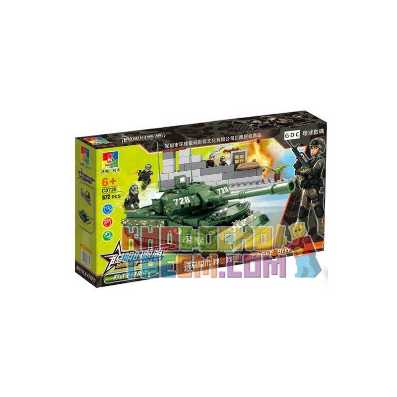 WOMA C0728 0728 Xếp hình kiểu Lego MILITARY ARMY Panther Main Battle Tank Xe Tăng 672 khối