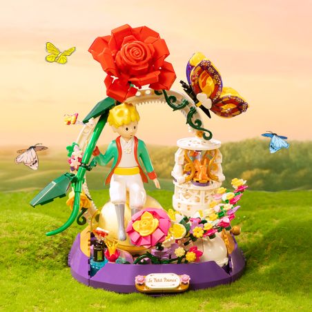 Pantasy 86336 Xếp hình lắp ráp ghép mô hình Hoàng tử bé: Khu vườn của các vì sao