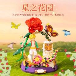 Pantasy 86336 Xếp hình lắp ráp ghép mô hình Hoàng tử bé: Khu vườn của các vì sao