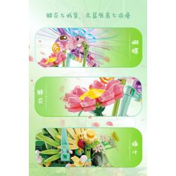 KAZI GBL BOZHI KY81139 Xếp hình lắp ráp ghép mô hình Hộp nhạc thơm bướm