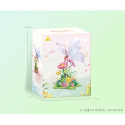 KAZI GBL BOZHI KY81139 Xếp hình lắp ráp ghép mô hình Hộp nhạc thơm bướm
