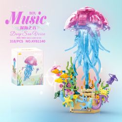 KAZI GBL BOZHI KY81140 Xếp hình lắp ráp ghép mô hình Âm thanh của hộp nhạc sâu lắng