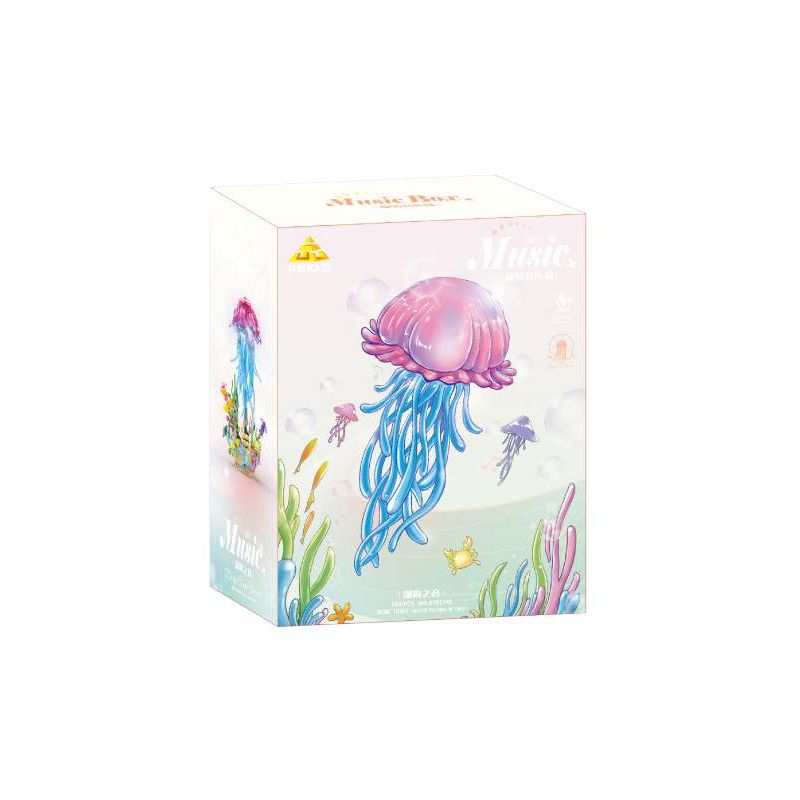 KAZI GBL BOZHI KY81140 Xếp hình lắp ráp ghép mô hình Âm thanh của hộp nhạc sâu lắng
