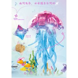 KAZI GBL BOZHI KY81140 Xếp hình lắp ráp ghép mô hình Âm thanh của hộp nhạc sâu lắng