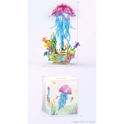 KAZI GBL BOZHI KY81140 Xếp hình lắp ráp ghép mô hình Âm thanh của hộp nhạc sâu lắng