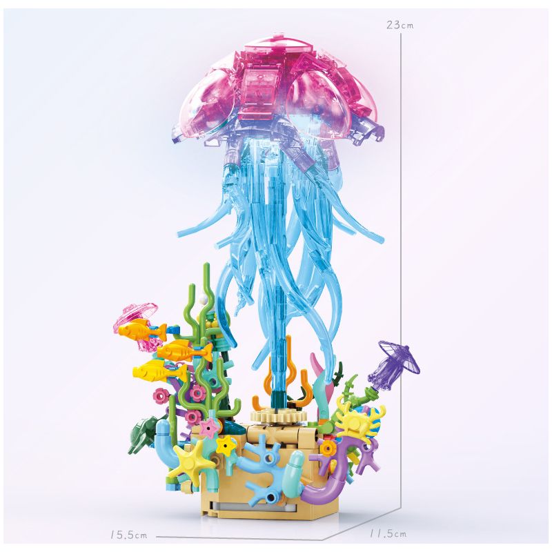 KAZI GBL BOZHI KY81140 Xếp hình lắp ráp ghép mô hình Âm thanh của hộp nhạc sâu lắng