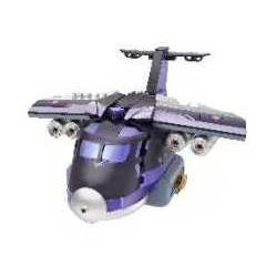 iBlock ib1112 Xếp hình lắp ráp ghép mô hình City Dream Heroes: Máy bay vận chuyển đội chiến đấu trên không