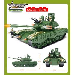 WOMA C0725 0725 Xếp hình kiểu  MILITARY ARMY 99 Main Battle Tanks Xe Tăng Chủ Lực 587 khối
