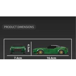 MouldKing 27113 Martin DBIZ Xếp hình lắp ráp ghép mô hình Xe thể thao Martin DBIZ