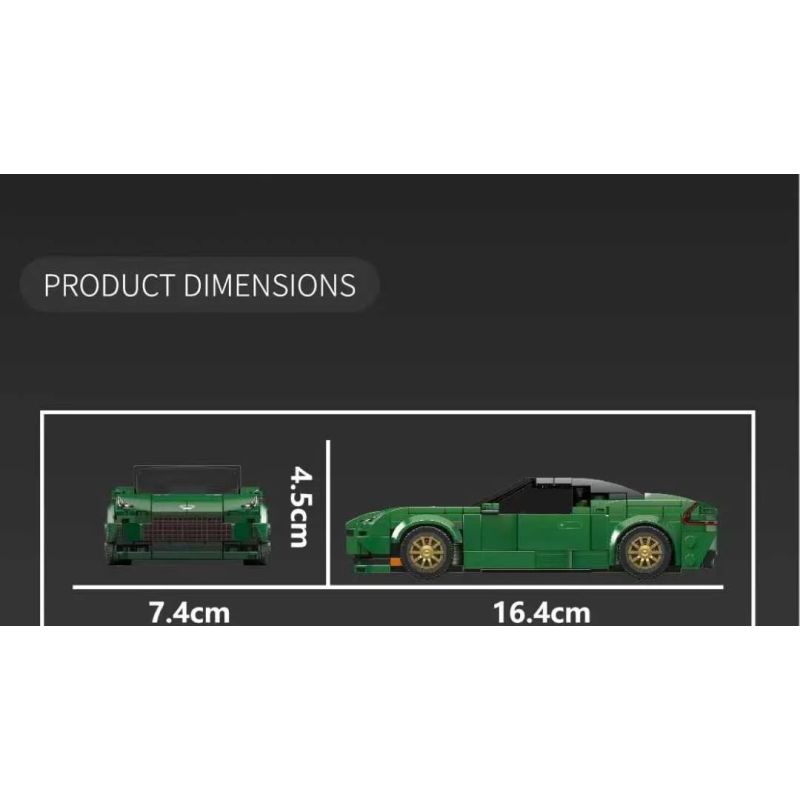 MouldKing 27113 Martin DBIZ Xếp hình lắp ráp ghép mô hình Xe thể thao Martin DBIZ