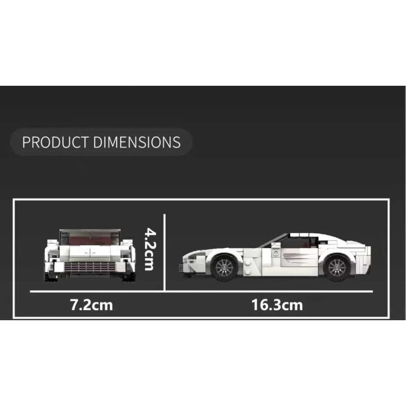 MouldKing 27114 Martin One77 Xếp hình lắp ráp ghép mô hình Xe thể thao Aston Martin One77