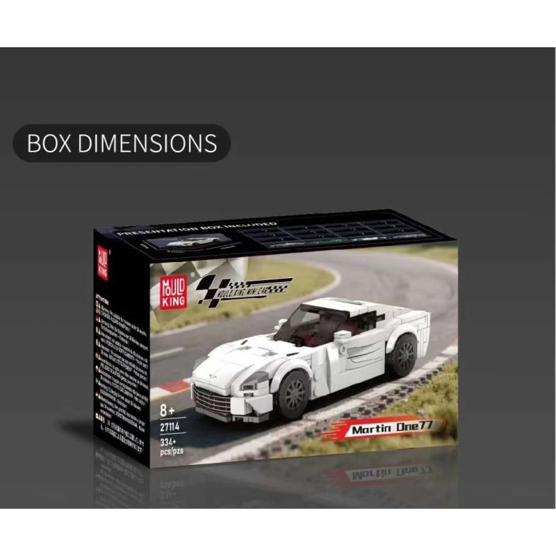 MouldKing 27114 Martin One77 Xếp hình lắp ráp ghép mô hình Xe thể thao Aston Martin One77