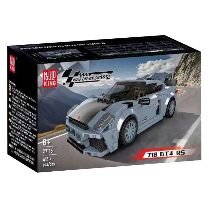 MouldKing 27115 Xếp hình lắp ráp ghép mô hình Xe thể thao Porsche 718 GT4 RS