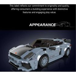 MouldKing 27115 Xếp hình lắp ráp ghép mô hình Xe thể thao Porsche 718 GT4 RS