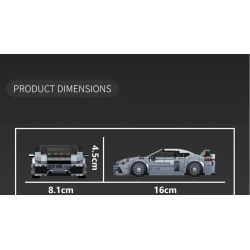 MouldKing 27115 Xếp hình lắp ráp ghép mô hình Xe thể thao Porsche 718 GT4 RS