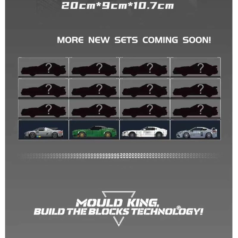 MouldKing 27115 Xếp hình lắp ráp ghép mô hình Xe thể thao Porsche 718 GT4 RS