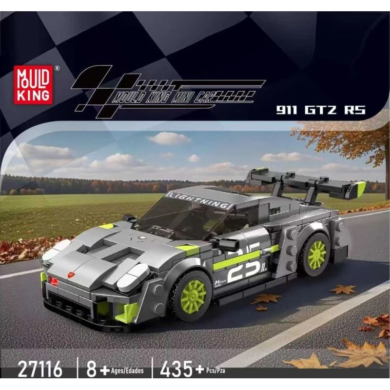 MouldKing 27116 Xếp hình lắp ráp ghép mô hình Xe thể thao Porsche 911 BTZ R5