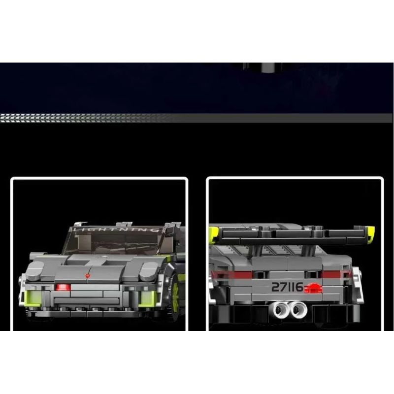 MouldKing 27116 Xếp hình lắp ráp ghép mô hình Xe thể thao Porsche 911 BTZ R5