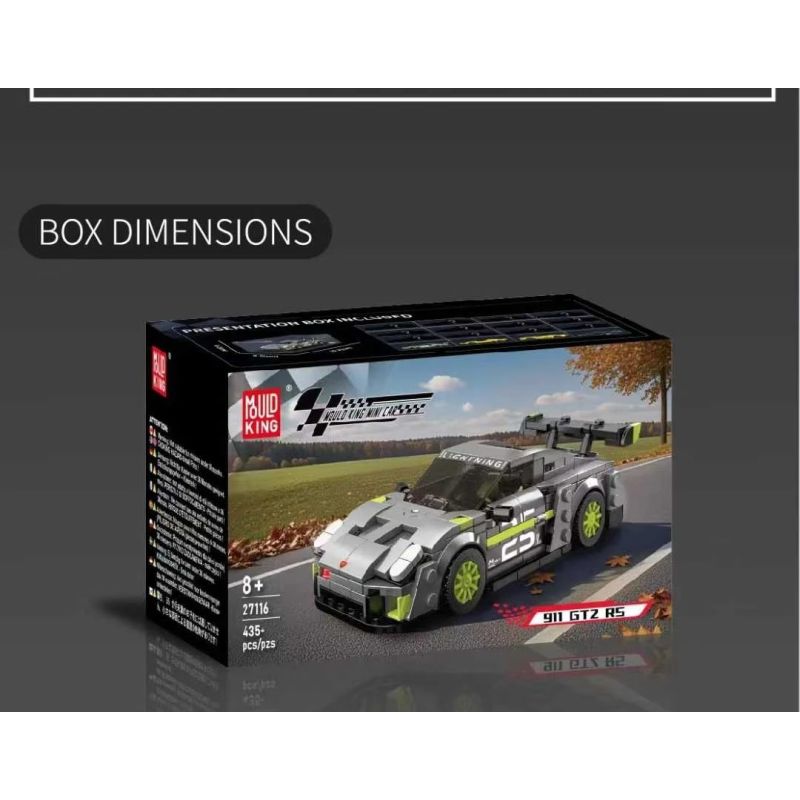 MouldKing 27116 Xếp hình lắp ráp ghép mô hình Xe thể thao Porsche 911 BTZ R5