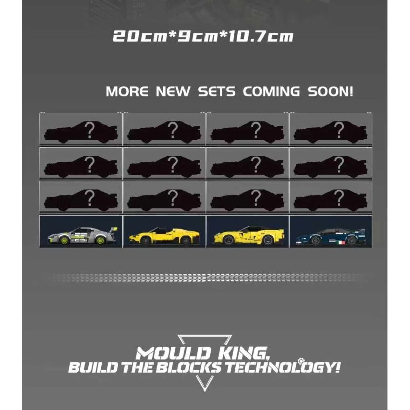 MouldKing 27116 Xếp hình lắp ráp ghép mô hình Xe thể thao Porsche 911 BTZ R5