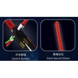 MouldKing 10239 Crossguard Lightsaber Xếp hình lắp ráp ghép mô hình thanh kiếm bảo vệ chéo