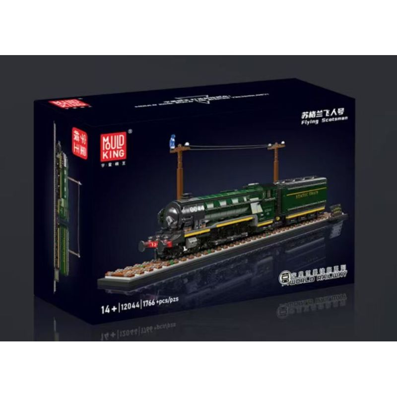 MouldKing 12044 Flying Scotsman Xếp hình lắp ráp ghép mô hình Tàu hơi nước cổ Flying Scots