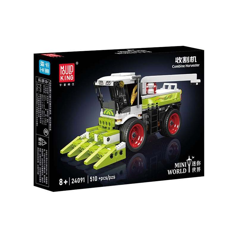 MouldKing 24091 Combine Harvester Xếp hình lắp ráp ghép mô hình máy gặt đập liên hợp