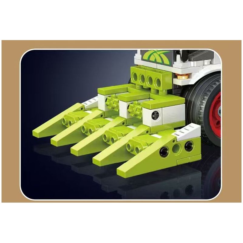 MouldKing 24091 Combine Harvester Xếp hình lắp ráp ghép mô hình máy gặt đập liên hợp