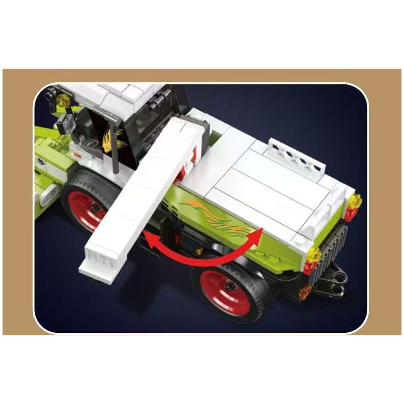 MouldKing 24091 Combine Harvester Xếp hình lắp ráp ghép mô hình máy gặt đập liên hợp