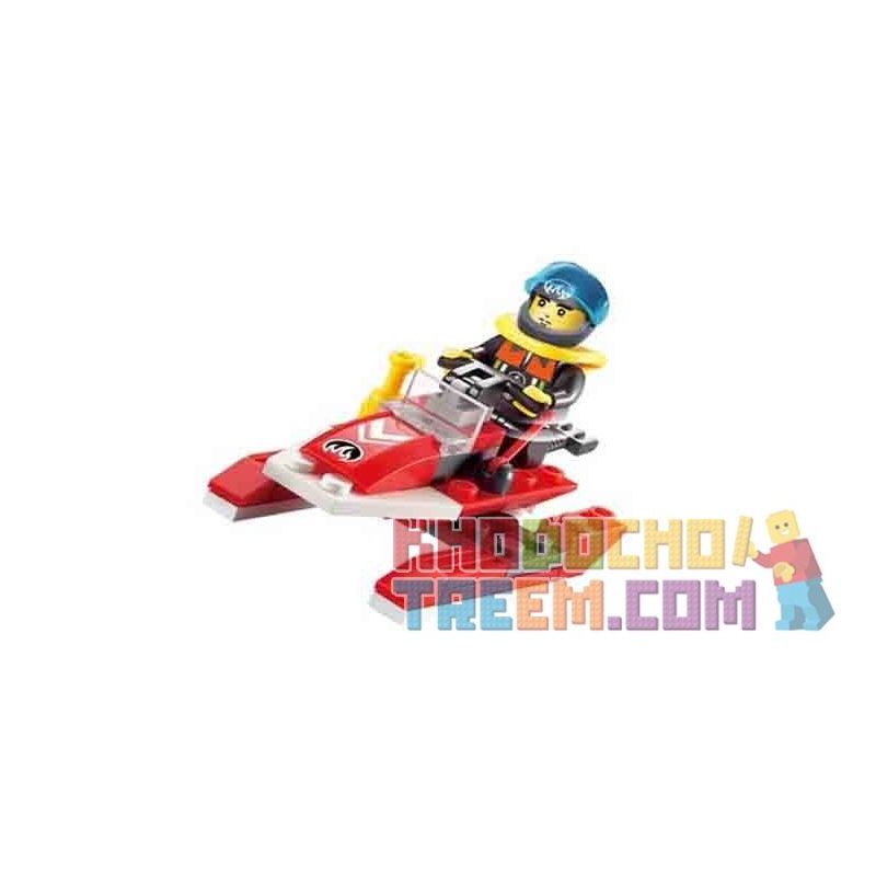 Enlighten 902 Qman 902 non  ĐỘI CỨU HỘ DƯỚI NƯỚC 4 TRONG 1 bộ đồ chơi xếp lắp ráp ghép mô hình City FIRE RESCUE SEA SEARCH TEAMS Thành Phố 111 khối