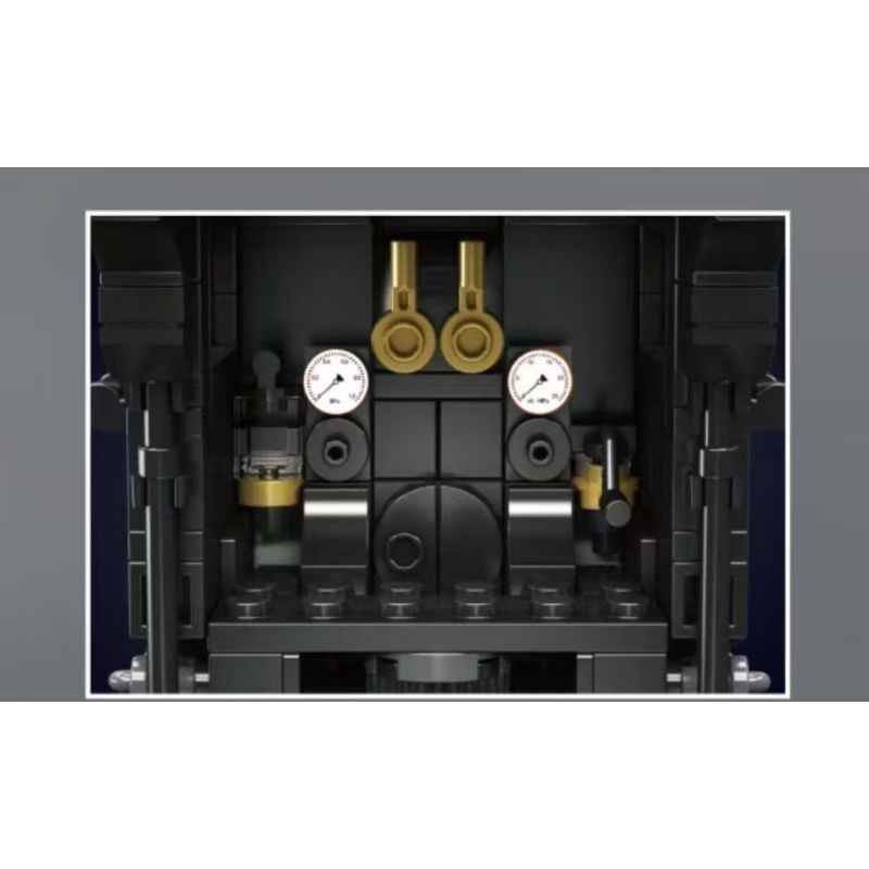 MouldKing 12049 Big Boy 4-8-8-4 Locomotive Xếp hình lắp ráp ghép mô hình Đầu máy hơi nước bánh lốp Big Boy 4-8-8-4