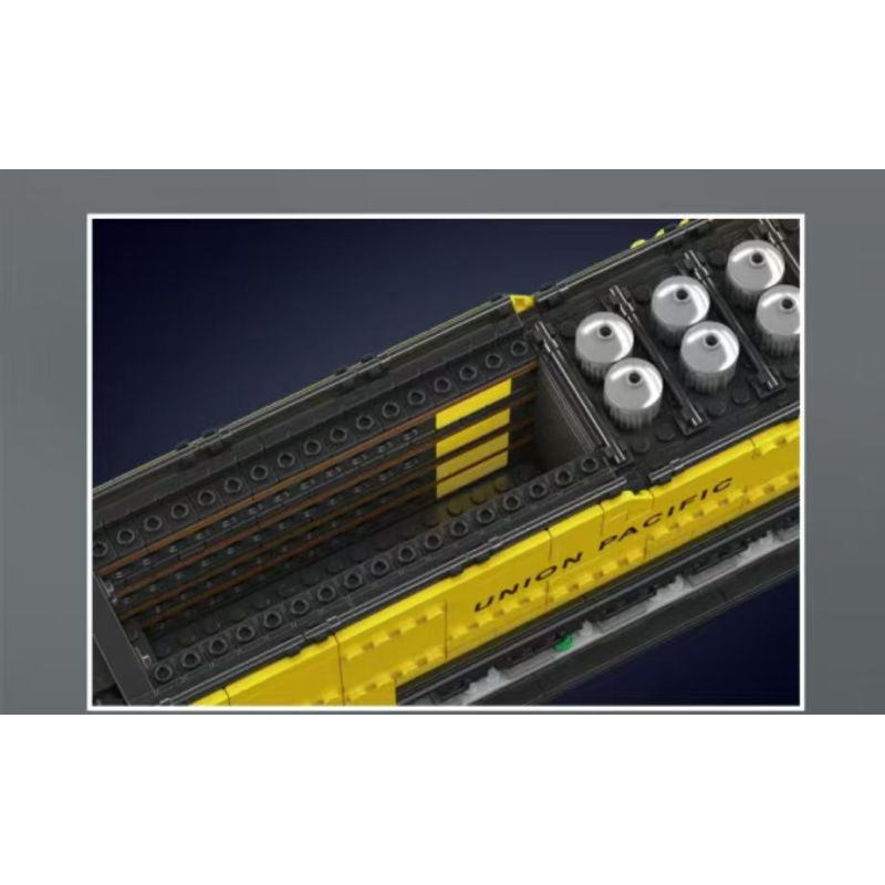 MouldKing 12049 Big Boy 4-8-8-4 Locomotive Xếp hình lắp ráp ghép mô hình Đầu máy hơi nước bánh lốp Big Boy 4-8-8-4