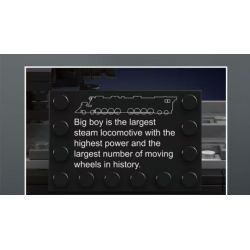 MouldKing 12049 Big Boy 4-8-8-4 Locomotive Xếp hình lắp ráp ghép mô hình Đầu máy hơi nước bánh lốp Big Boy 4-8-8-4