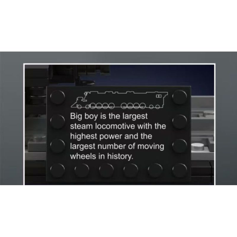 MouldKing 12049 Big Boy 4-8-8-4 Locomotive Xếp hình lắp ráp ghép mô hình Đầu máy hơi nước bánh lốp Big Boy 4-8-8-4