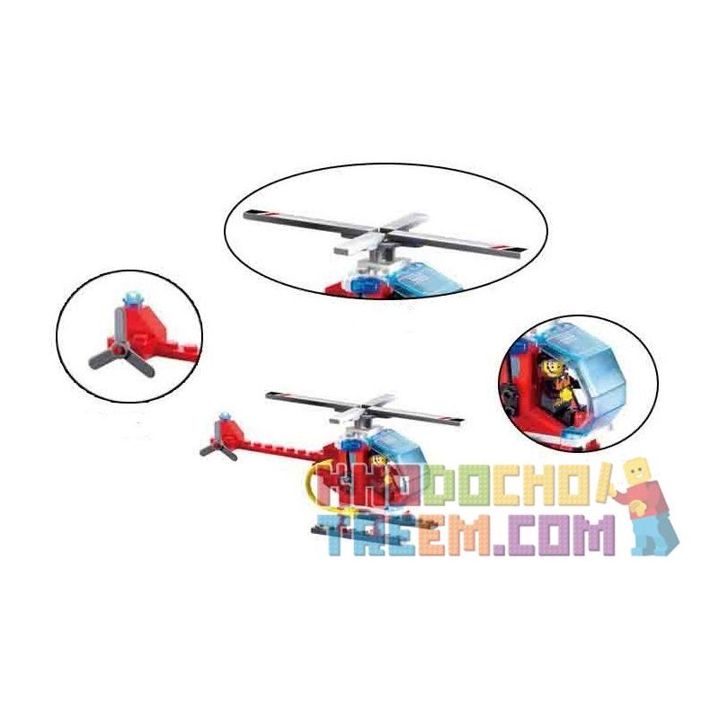 Enlighten 902 Qman 902 non  ĐỘI CỨU HỘ DƯỚI NƯỚC 4 TRONG 1 bộ đồ chơi xếp lắp ráp ghép mô hình City FIRE RESCUE SEA SEARCH TEAMS Thành Phố 111 khối