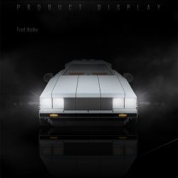 QUANGUAN 100298 Xếp hình lắp ráp ghép mô hình Trở Về Tương Lai: Xe DMC 12