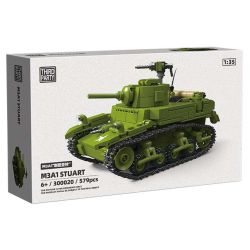 ThirdParty 300020 M3A1 Stuart Xếp hình lắp ráp ghép mô hình xe tăng M3A1 Stuart