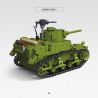 ThirdParty 300020 M3A1 Stuart Xếp hình lắp ráp ghép mô hình xe tăng M3A1 Stuart