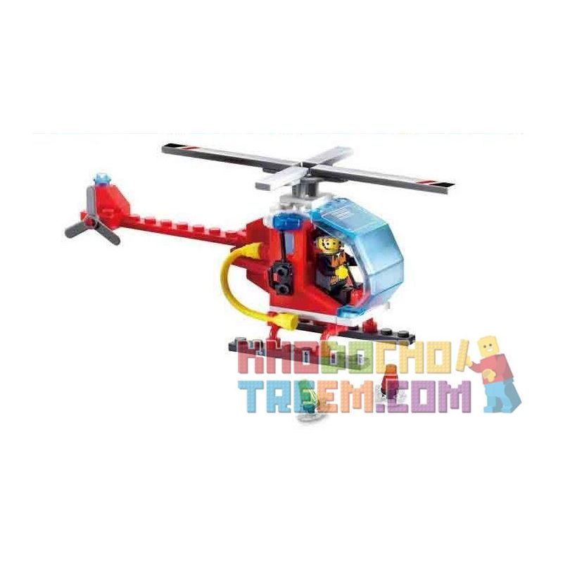 Enlighten 902 Qman 902 non  ĐỘI CỨU HỘ DƯỚI NƯỚC 4 TRONG 1 bộ đồ chơi xếp lắp ráp ghép mô hình City FIRE RESCUE SEA SEARCH TEAMS Thành Phố 111 khối