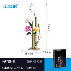 CaDA DoubleE C59023 Xếp hình lắp ráp ghép mô hình Nghệ thuật cắm hoa theo chủ nghĩa Livtist Trung Hoa: Tìm kiếm mùa xuân
