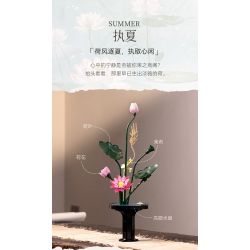 CaDA DoubleE C59023 Xếp hình lắp ráp ghép mô hình Nghệ thuật cắm hoa theo chủ nghĩa Livtist Trung Hoa: Tìm kiếm mùa xuân