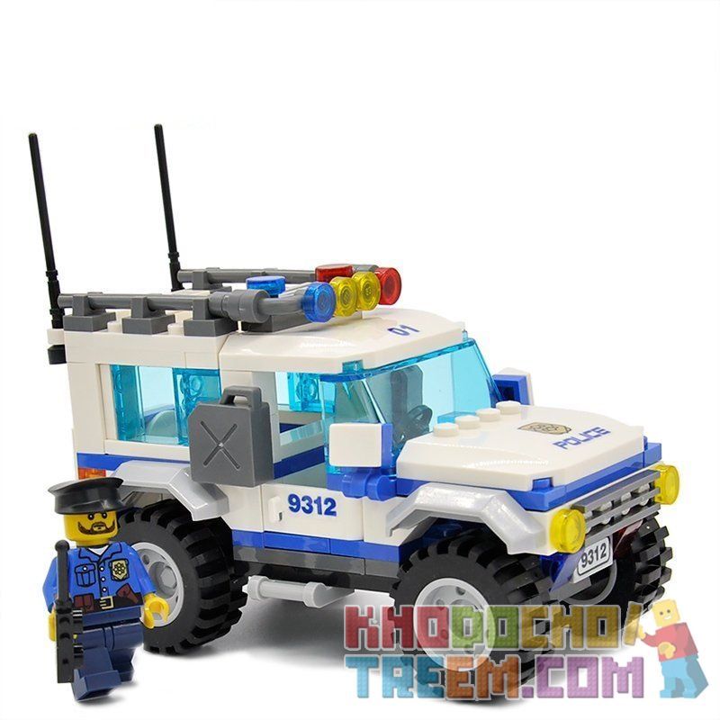 GUDI 9312 non Lego XE SUV CỦA CẢNH CÁT bộ đồ chơi xếp lắp ráp ghép mô hình City POLICE CROSS COUNTRY VEHICLE Thành Phố 163 khối