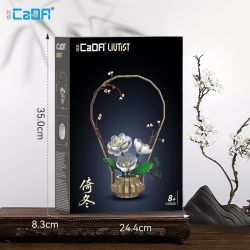 CaDA DoubleE C59026 Xếp hình lắp ráp ghép mô hình Nghệ thuật cắm hoa theo chủ nghĩa Livtist Trung Quốc: Yidong
